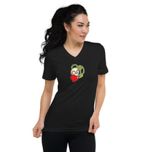 Skull Heart V-Neck T-Shirt