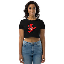 LipsNHeart2 Organic Crop Top