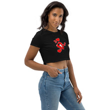 LipsNHeart2 Organic Crop Top