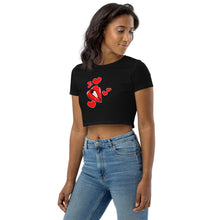 LipsNHeart2 Organic Crop Top